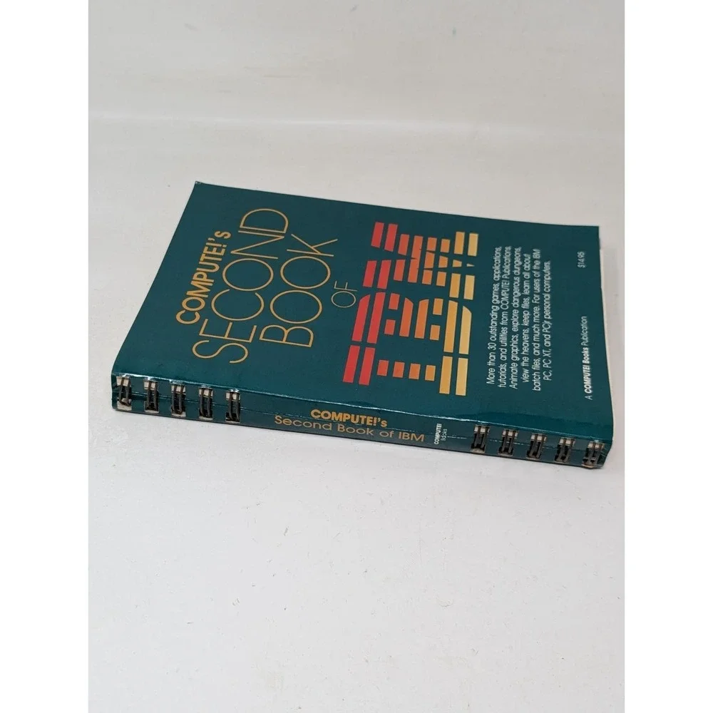 Second Book OF IBM by Compute Publishing Programming Games PC Computer Book VTG